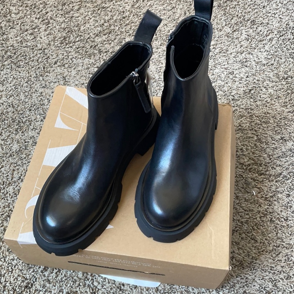 Zara lug boots
